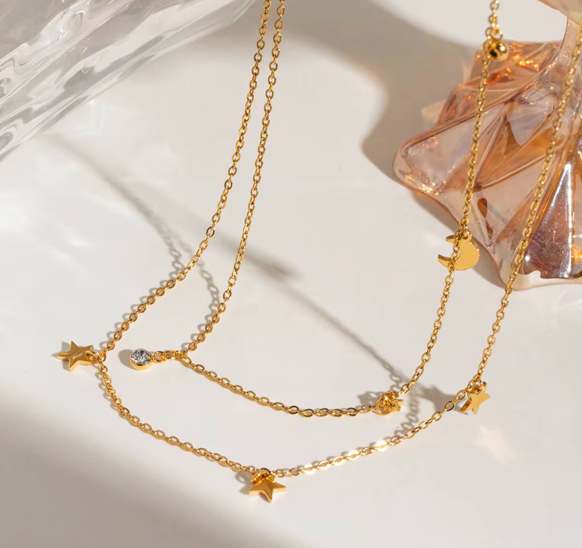 Luna e Stella necklace charm