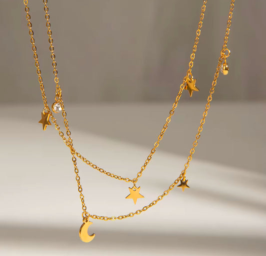 Luna e Stella necklace charm